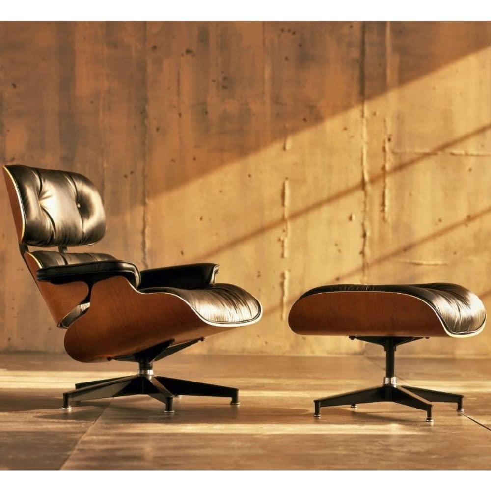 Take Me Home Furniture Elsa Black Leather Lounge Chair with
