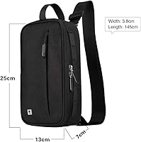 Vista 2 de Rhinowalk Bolsa de manillar de bicicleta, multifuncional impermeable para bicicleta de montaña, bolsa frontal para bicicleta de carretera, cesta