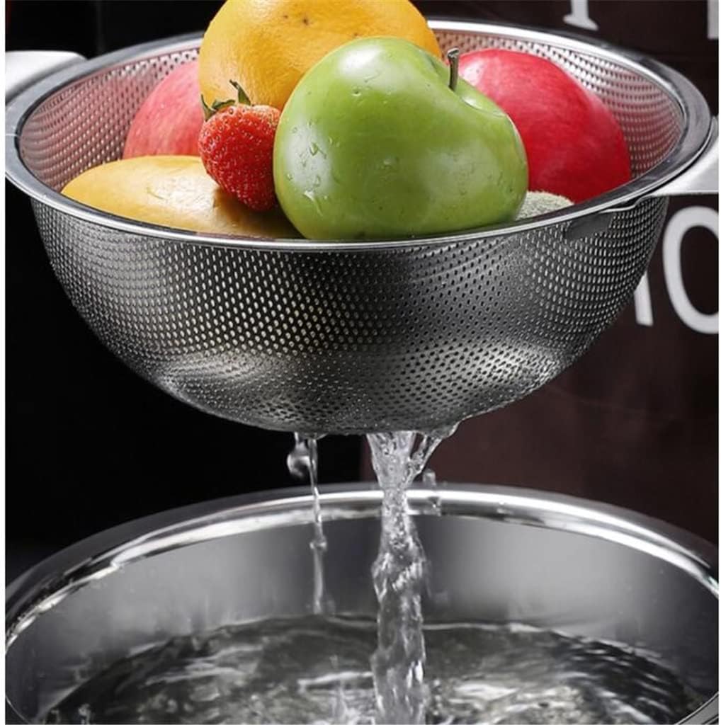 Drainage Basket Stainless Steel Dishwashing Basin Filter Draining Panning Rice Washing Sieve