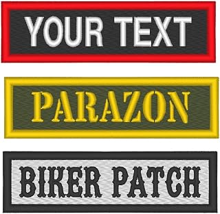Custom Embroidered Name Tag Patch Motorcycle Biker Sew on Patches 3.5" x 1" (B)