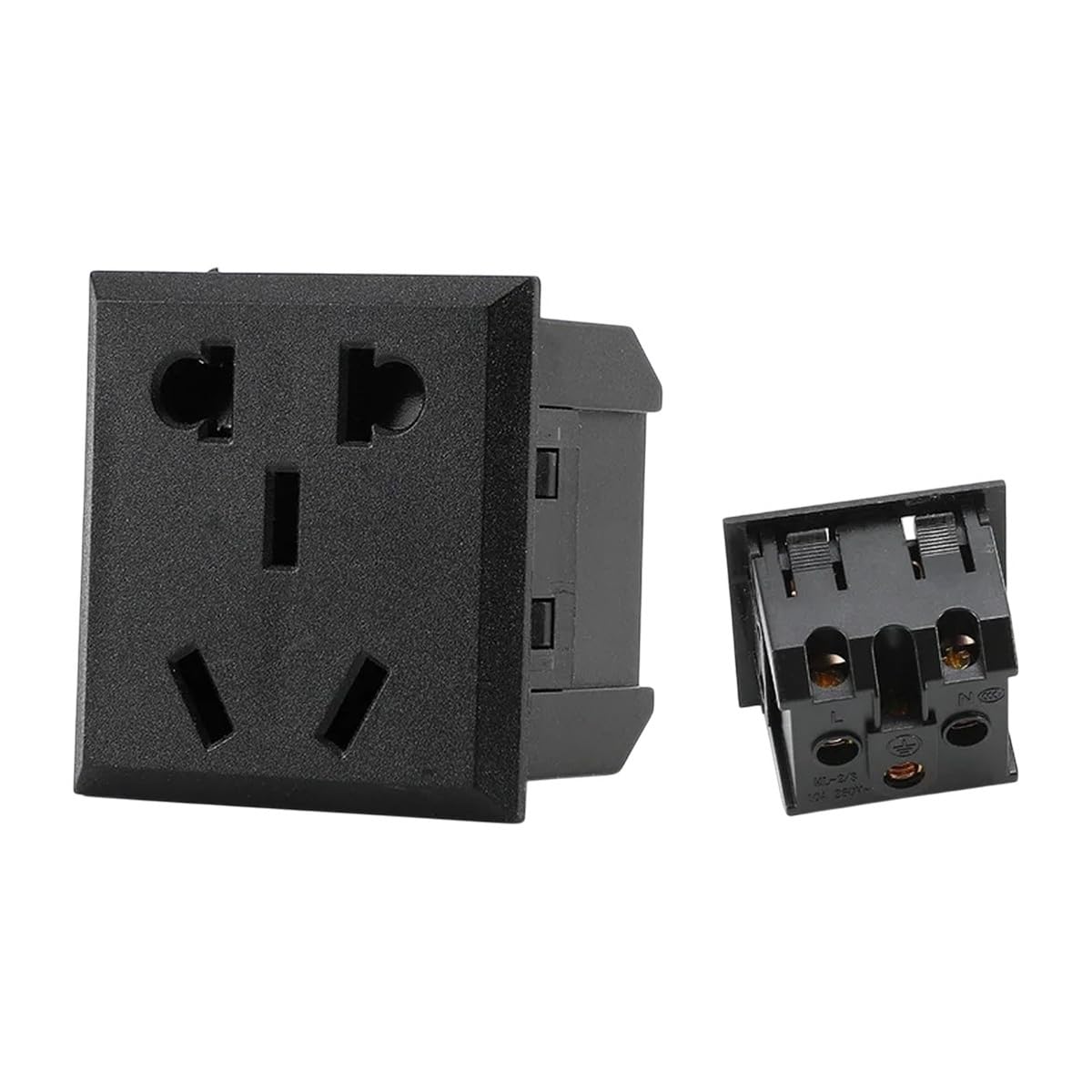 86 Panel Power Box D Type Module 1 2 3 4 Hole Socket Brushed Matte ...
