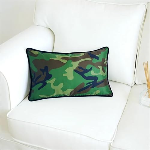 Miniatura 3 de Throw Covers, 12"x20" Green Pillow Cover Waist Decorative Cushion Case Cojines Room Home Office Sofa Chair Bed Decoration