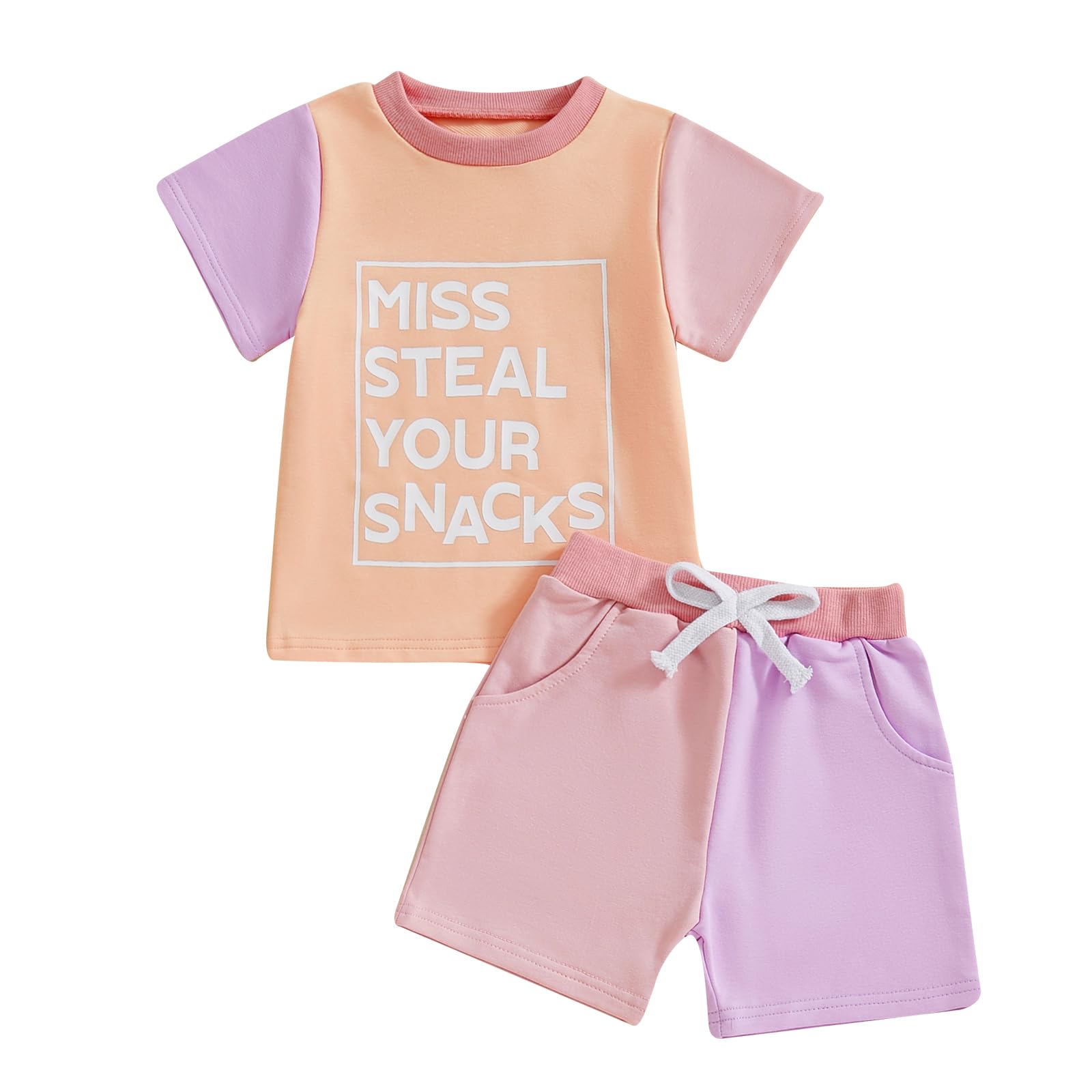 Toddler Baby Girl Summer Outfit Short Sleeve T Shirt Top Casual Shorts Set Infant Newborn Clothes 6 12