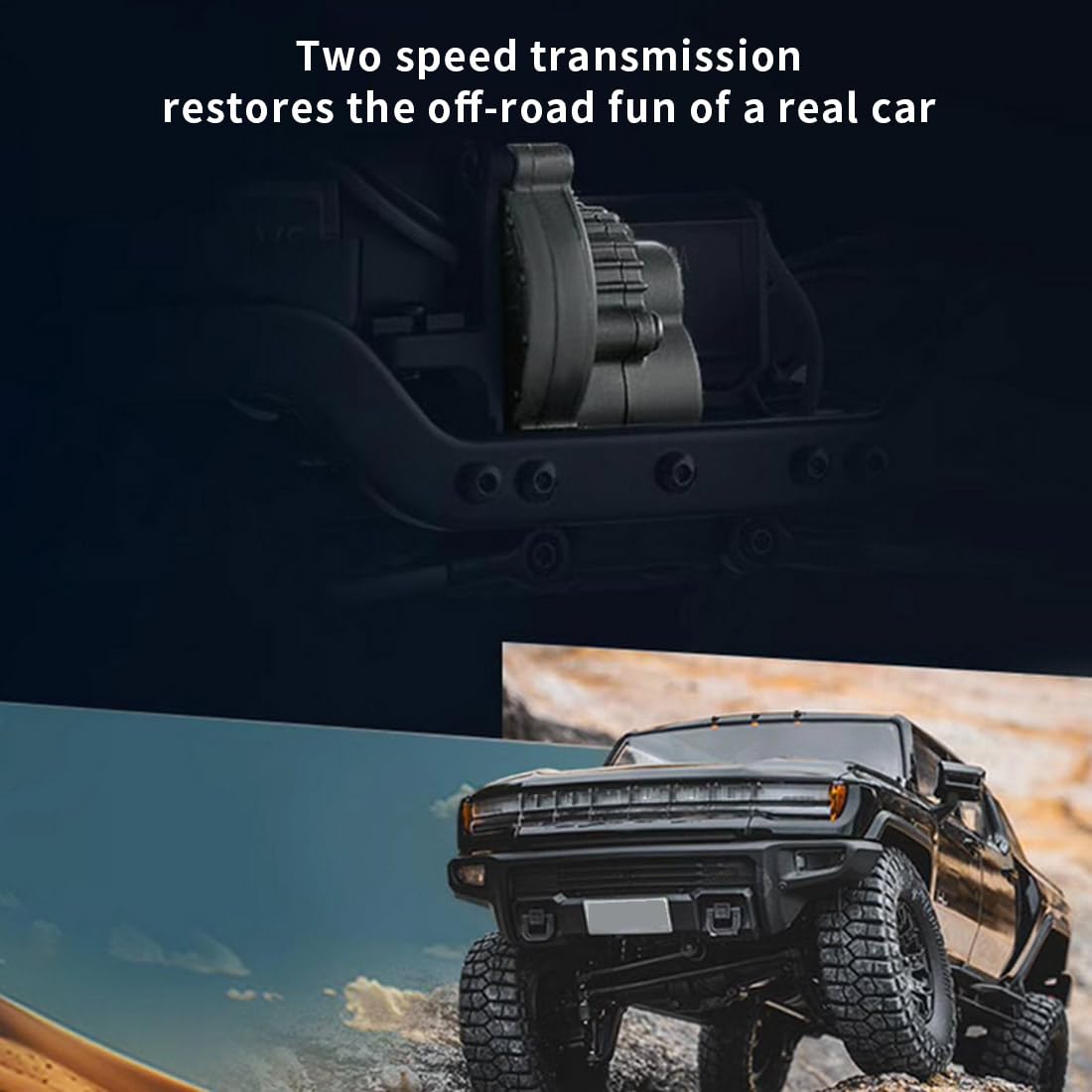 1/18 FCX18 2,4 G RC samochód off-road, obudowa EV i dwubiegowa skrzynia biegów, zabawka dla dorosłych, zabawka RC na prezent (wersja RTR)