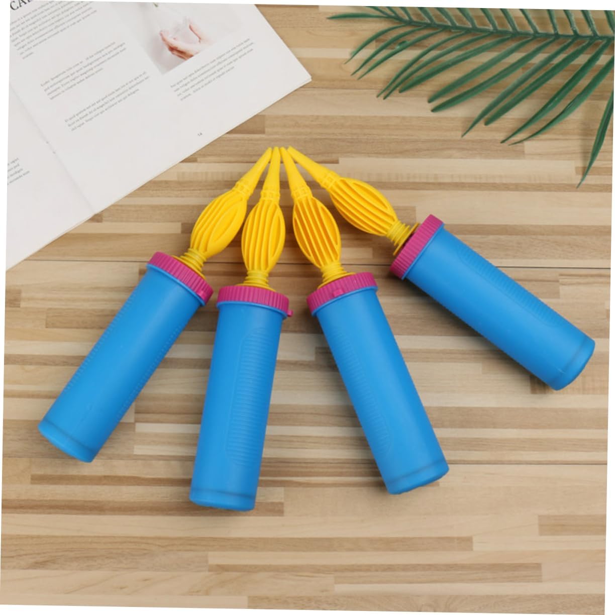 Alipis 4pcs Handheld Balloon Pump Inflator Pump for Decoration for Balloons Yoga and Pool Toys image 5