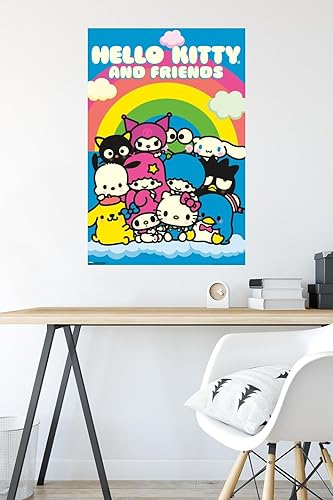 Miniatura 4 de Trends International Neon - Póster de pared de neón de Hello Kitty y sus amigos