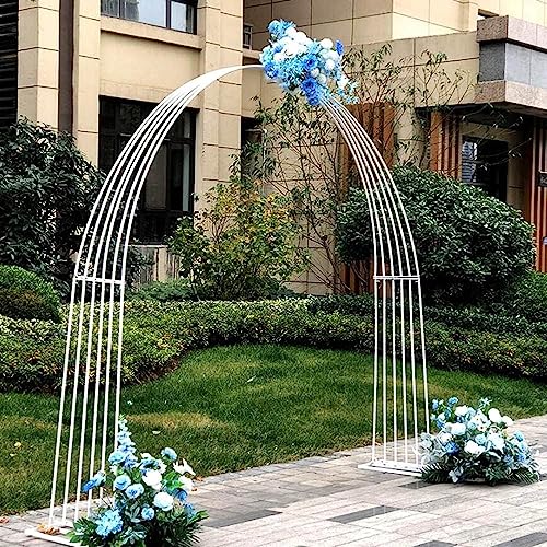 Arche de mariage en métal blanc 2m40 support robuste amovible pour décor de fête