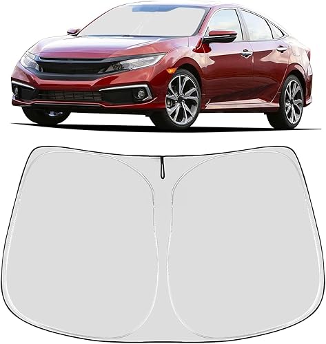 Vista 32 de Proadsy Parasol para parabrisas Sienna Mini Van 2021-2025 2026 de 4 capas plegable frontal protector de parasol bloquea los rayos UV y mantiene