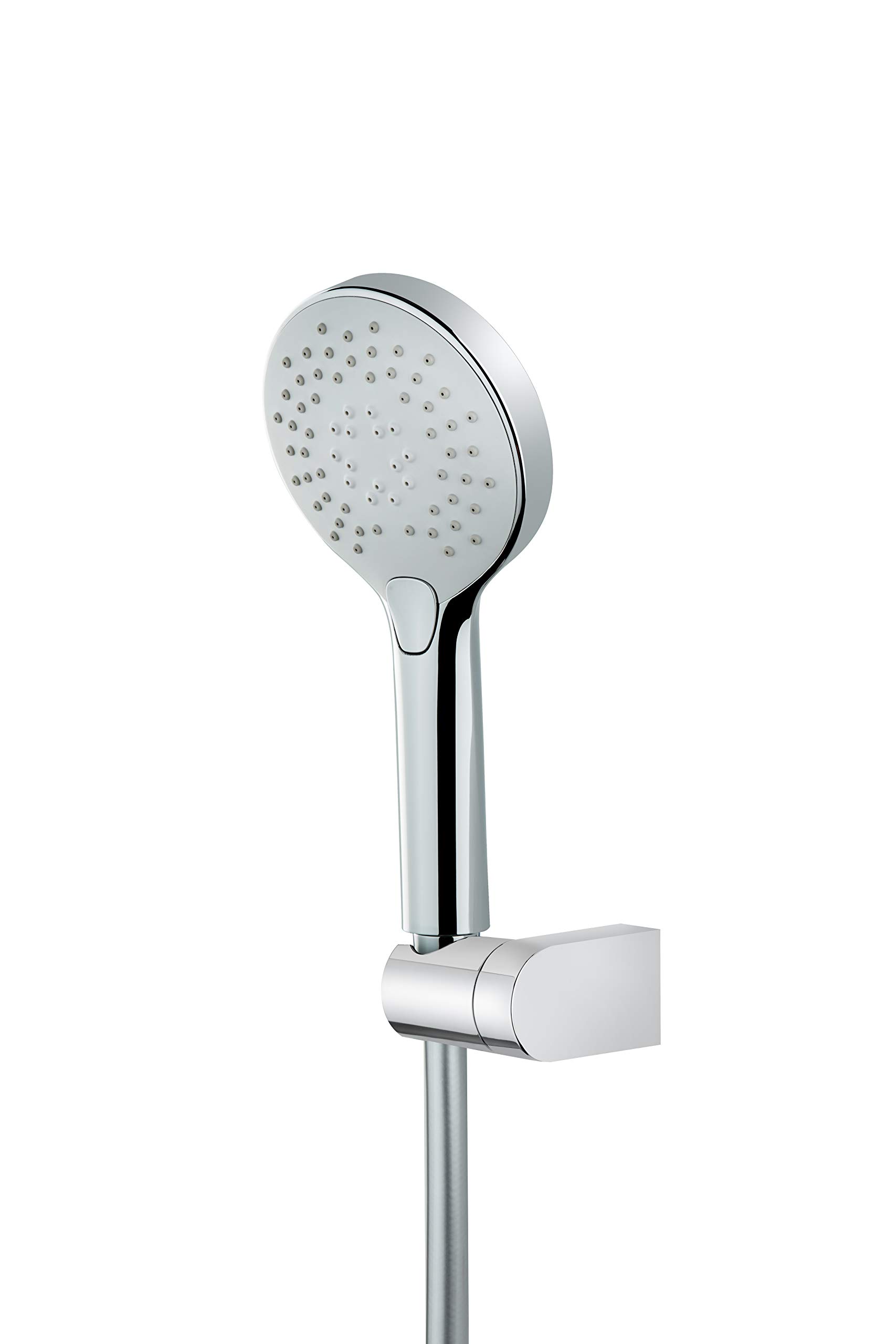 Strohm TEKA - Alcachofa de ducha ITACA 3 modos + soporte ajustable + flexible anti-twist