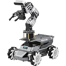 HIWONDER ROS2 Robot Car for OpenClaw Large AI Models Gemini ChatGPT 3D Vision SLAM Mapping 6DOF Robotic Arm Voice Features Programming Robotic Car Kit, ROSOrin Pro Standard Kit & Jetson Orin NX 16GB