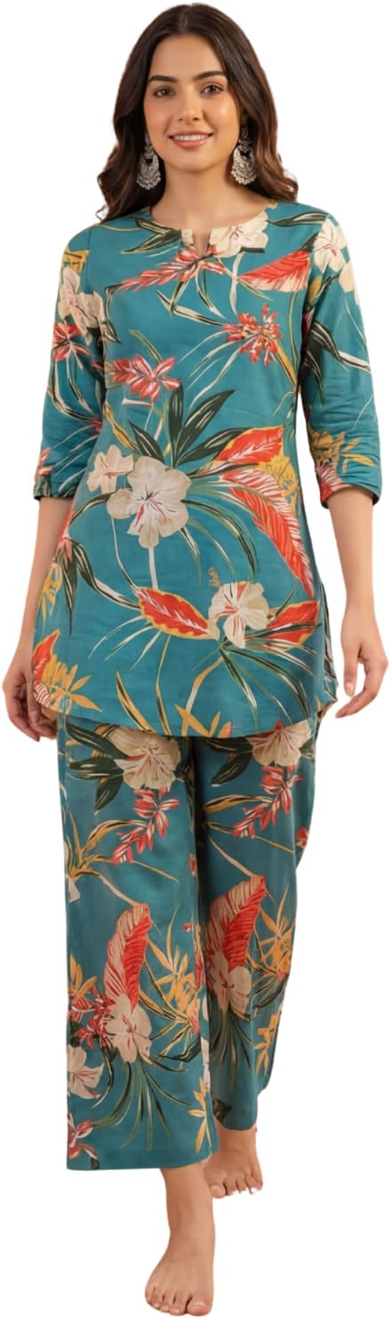 Women Ethnic Kurta Set | Rayon Co-Ord Set | Fancy Pajama Set |