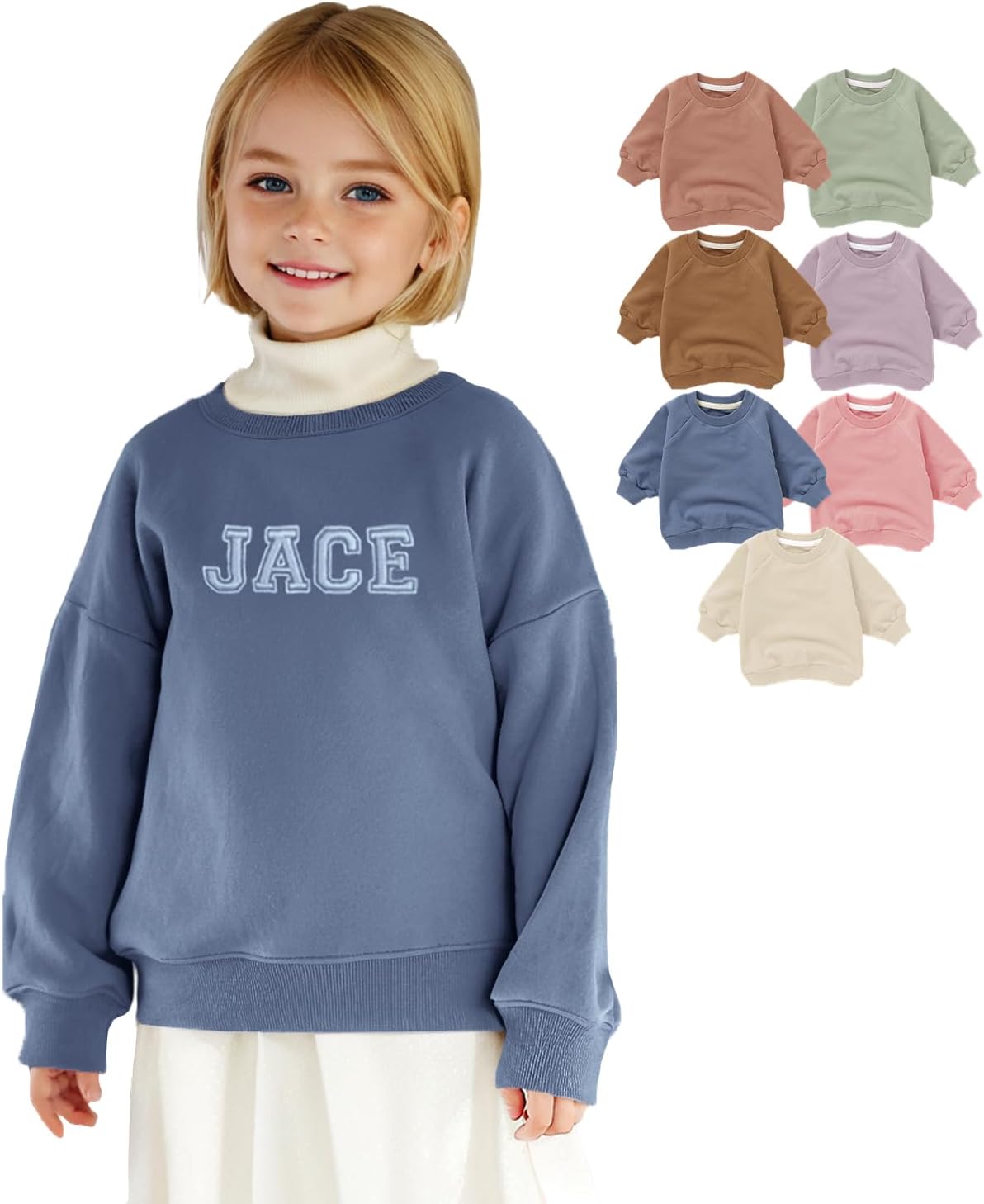 Custom Embroidered Baby Knit Sweatshirt – Cozy Pullover for Infants & Toddlers – Ideal for Outdoor Walks