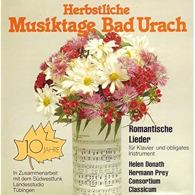 Romantische Lieder Herbstliche Musiktage Bad Urach