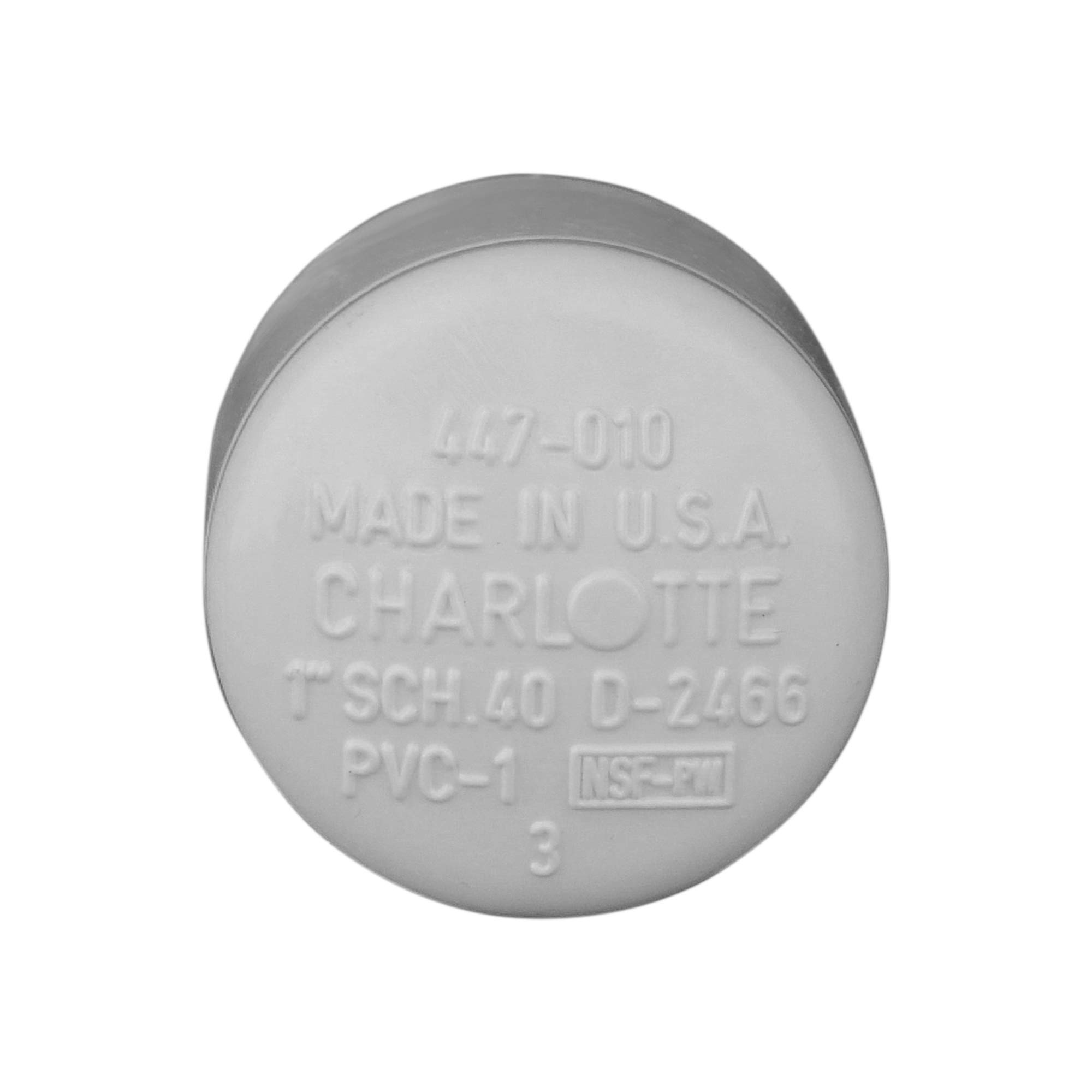 CHARLOTTE PIPE 1 SCH 40 Cap Socket Contractor Pack Pressure (6400 Unit Pallet)