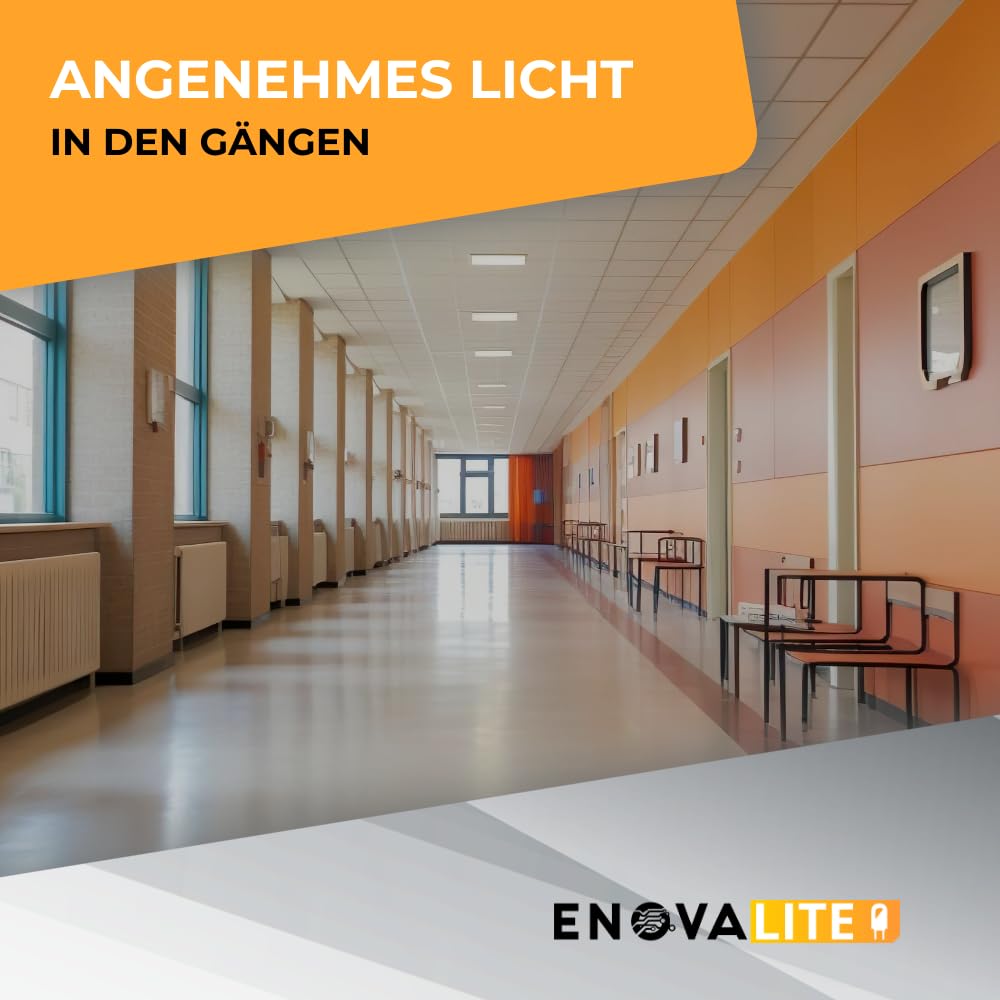 LED Panel 62x62 cm dimmbar mit Fernbedienung - Farbtemperatur einstellbar 3000K 4000K 6000K - 36W 3600lm - flache LED Lampe Paneele für Rasterdecke inkl. 230V Netzteil - 620x620x0,9mm
