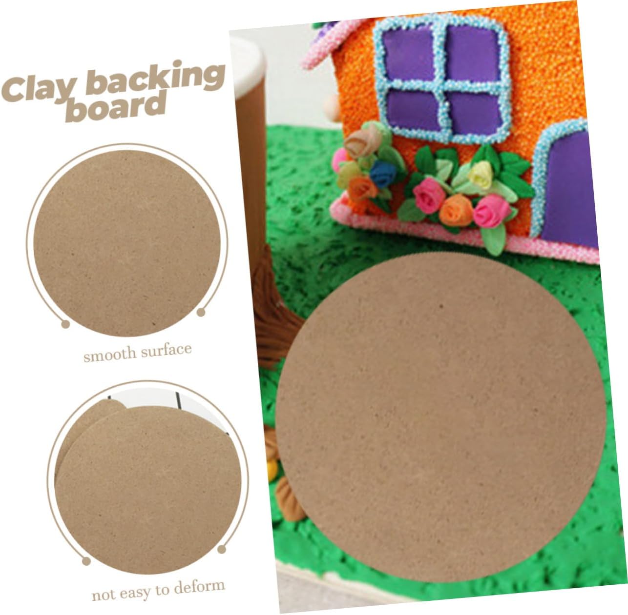 10pcs DIY Clay Board Lightweight Wooden Pottery Boards for Crafting Art Projects and Clay Wedging Small Round Base for Unique Handmade Creations