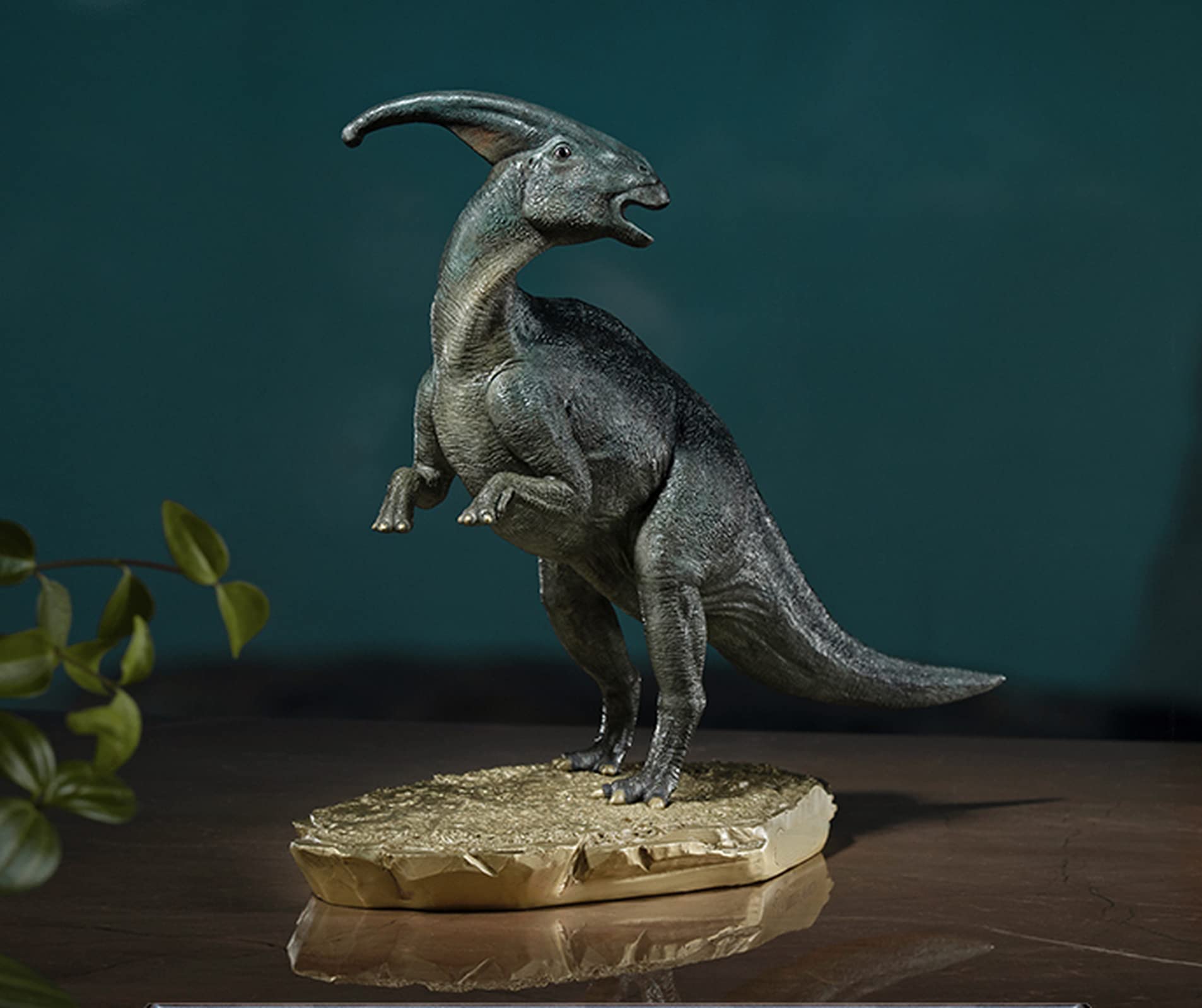 Figurka Dinozaura Z Mosiądzu, Dekoracja Stołu, Figurka Jurajskiego Paraktenozaura, Ozdoba Do Gabinetu, Brązowa Rzeźba Z Modelu Zwierzęcia, Dekoracja Stołu Piaskowego Dla Dzieci