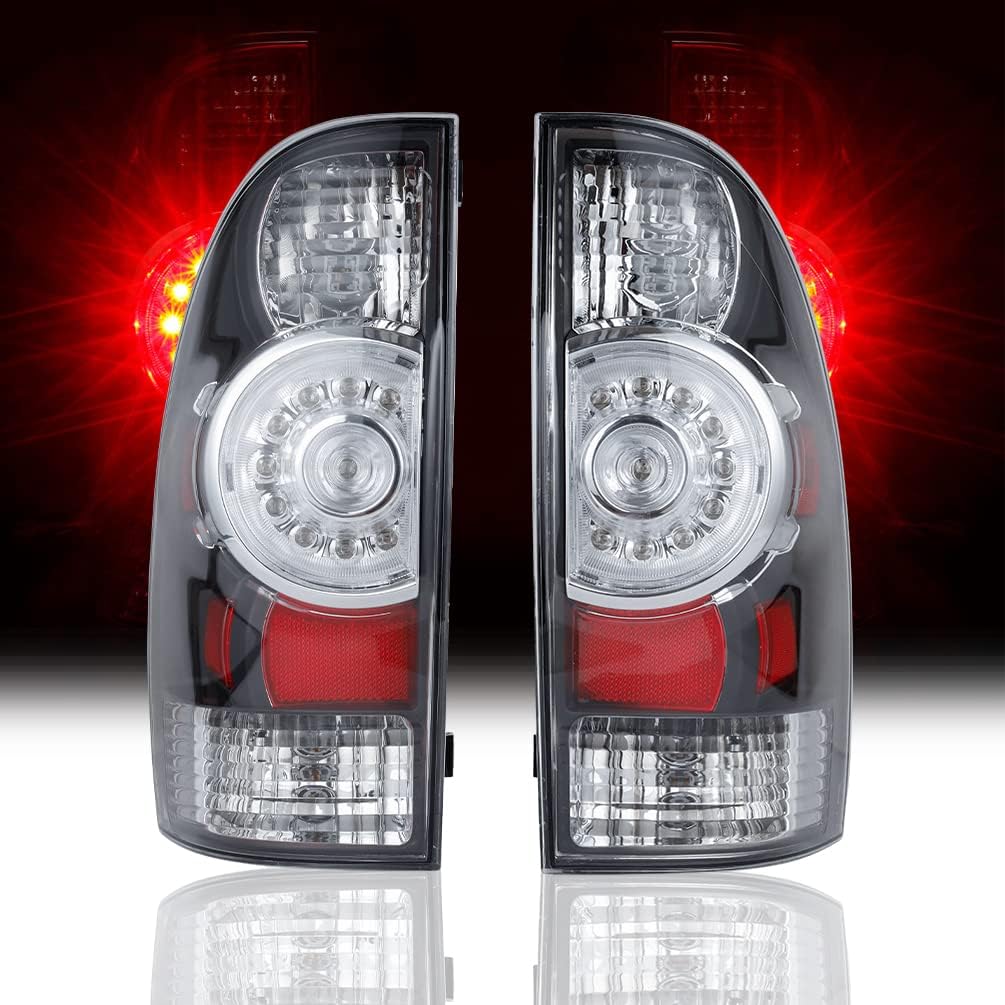 Pair Smoked black LED Tail Light, Aftermarket LED Taillights Lamp