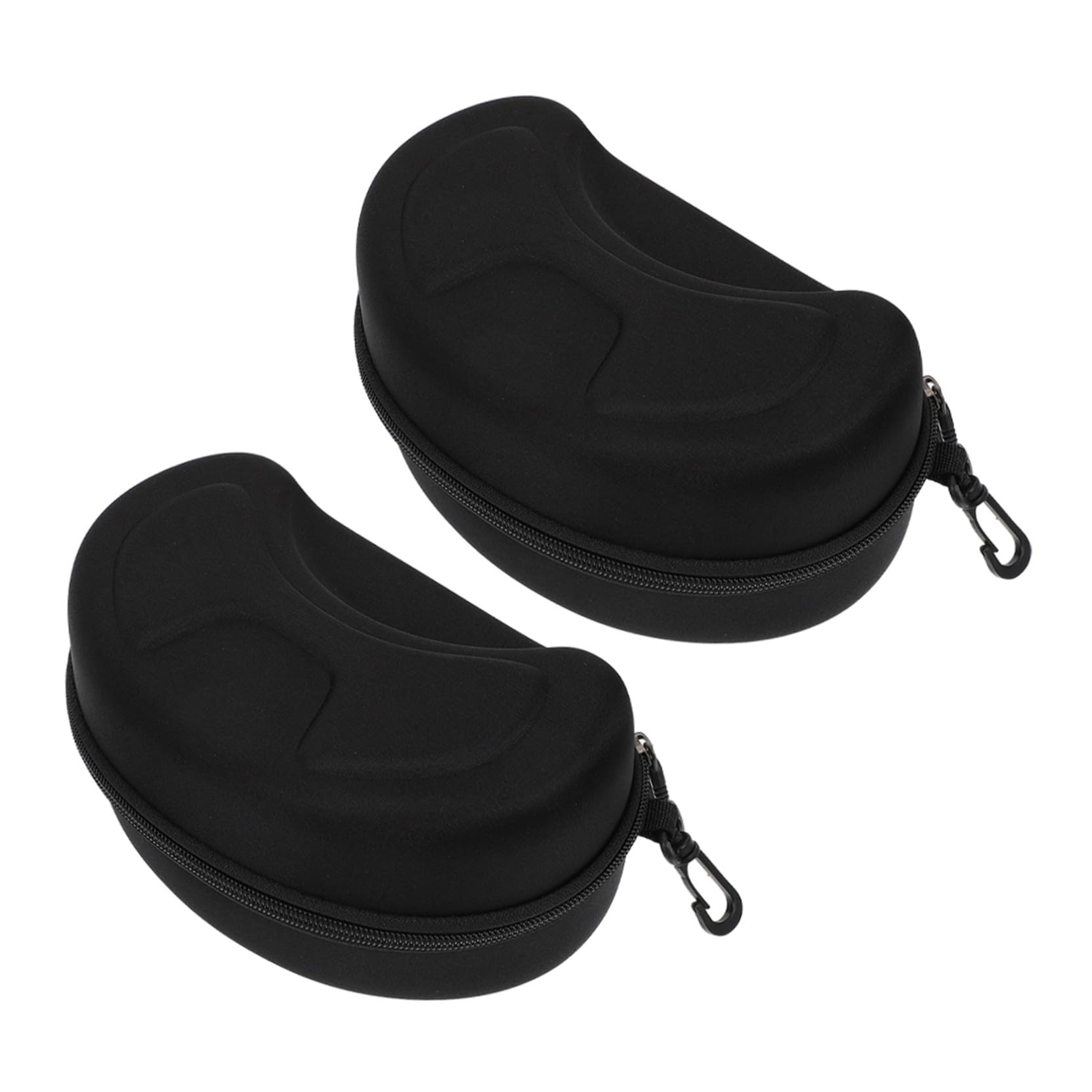LIFKOME 2pièces Boîte De Rangement Eva Pour Lunettes De Soleil Et Masques De Ski De Design Large Et Résistant Aux Chocs Pour Stockage Des Lunettes De Ski Couleur Noire