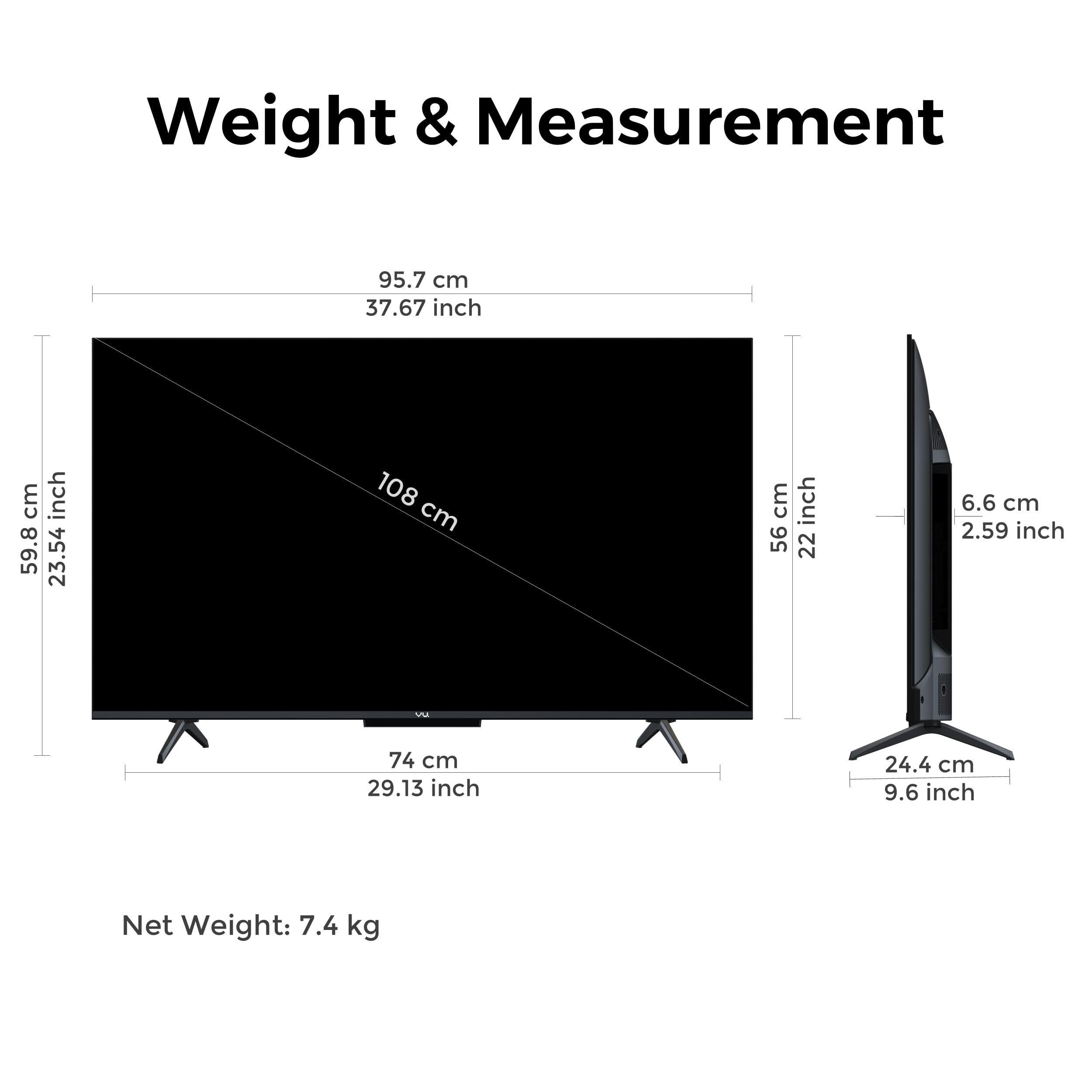 Vu California 108cm (43 inches) Smartchoice Glo MiniLED 4K TV VUGLOMINILED 2026 — Amazon image 6