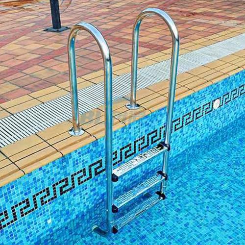 Escalera para piscina de acero inoxidable 2 peldaños miniatura 7