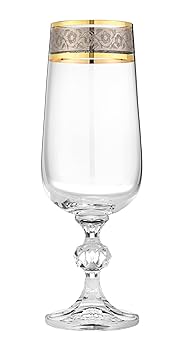 Bohemia Glass 12個セット Get Bohemia Glass Set, 12 Pieces - Clear Gold with best