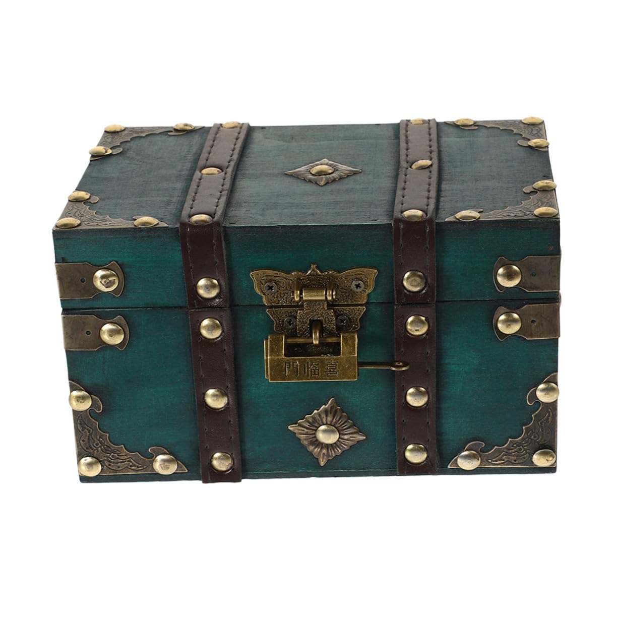 Coffret à bijoux grosse capacité en bois vintage et sécurisé