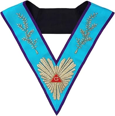 Masonic Memphis Misraim Worshipful Master Collar Hand Embroidered