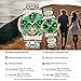 OLEVS Couple Automatic Watches for Men and Women His and Hers Watch Set Gifts Mechanical Self-Winding Tourbillon Big Face Dress Wrist Watch with Day Date Calendar Green