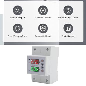 Under Over Voltage Current Protector Voltage Output Stabilizer Under Current Protective Device Single Phase