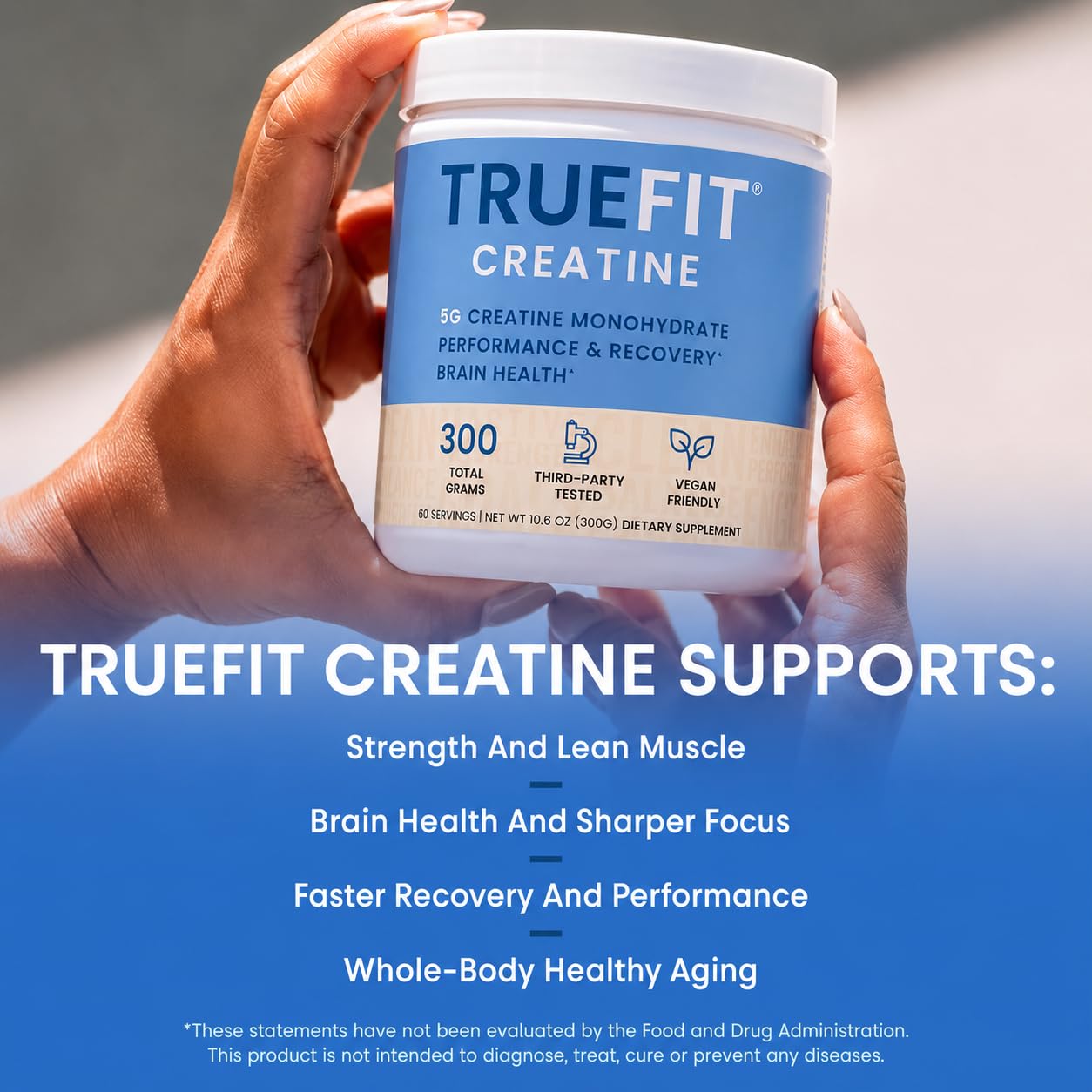 TrueFit Creatine Monohydrate Powder for Women & Men - 5g Pure Micronized — Amazon image 3