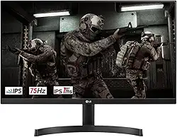 Monitor Gamer LG 24" LED Full HD 75Hz 1ms Inclinação Preto 24ML600M-BAWZ