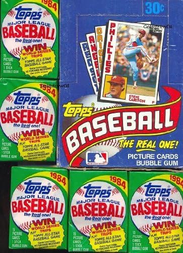 1984 Topps Baseball Cards - Wax Pack (1 Pack of 15 Cards + Stick of Gum)