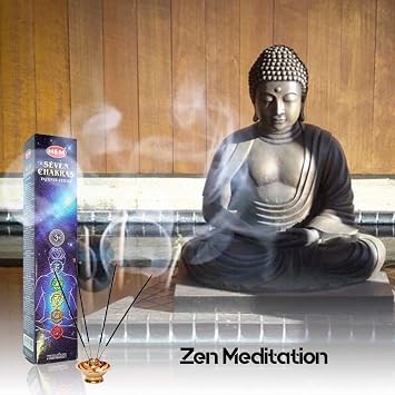 Hem Seven Chakras Incense Sticks 35 Sticks Variety Set (7 Fragrance Packs) Aromatic Incense for Meditation, Yoga & Home Fragrance.
