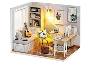 Flever Dollhouse Miniature Sunlight Study