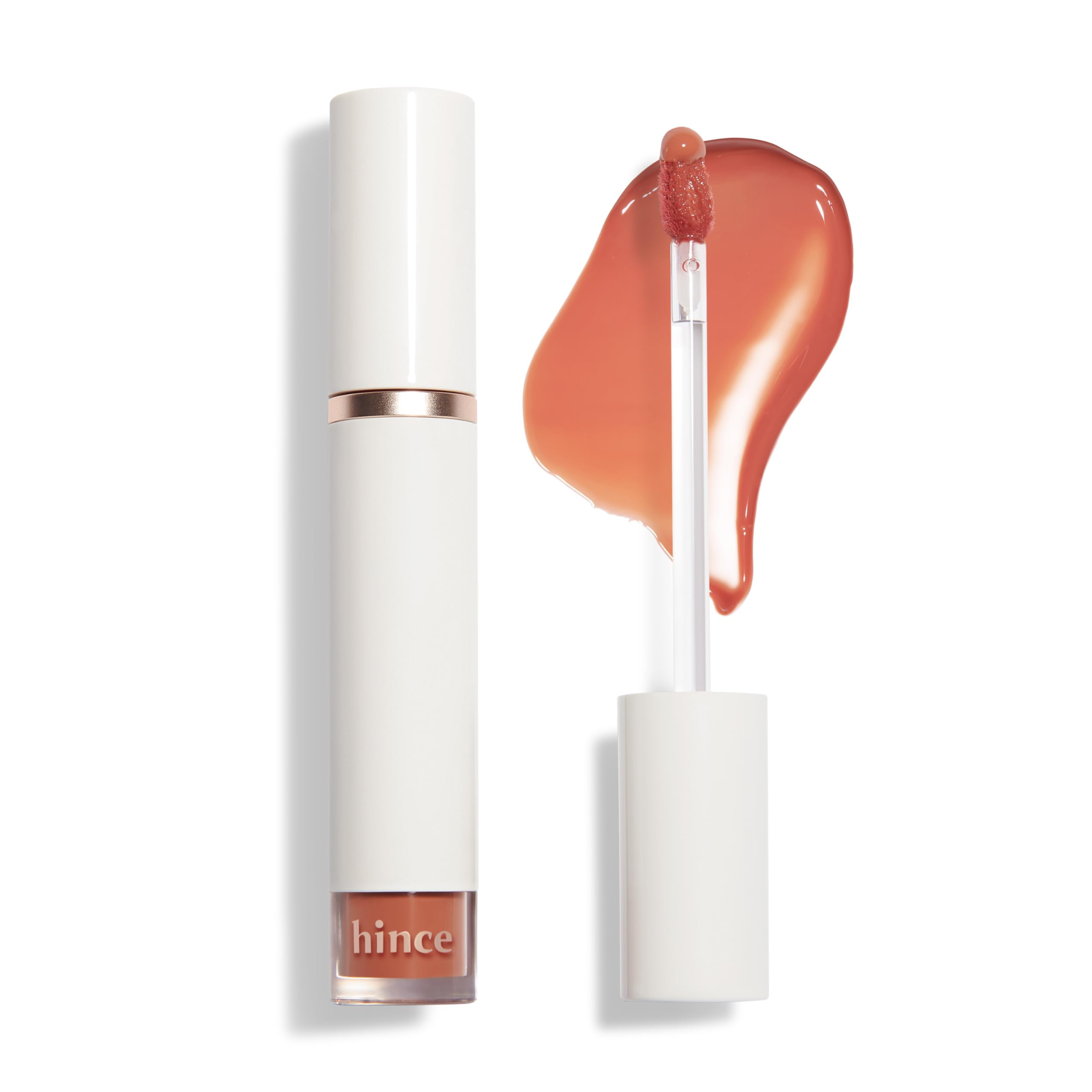 HINCE Mood Enhancer Water Liquid Glow - Non-Sticky & Waterproof Lip Stain for Women - Long Wearing Lip Gloss for Natural and Glass Glow - Moisturizing Liquid Makeup, 0.16 fl.oz. (BORDERLESS)