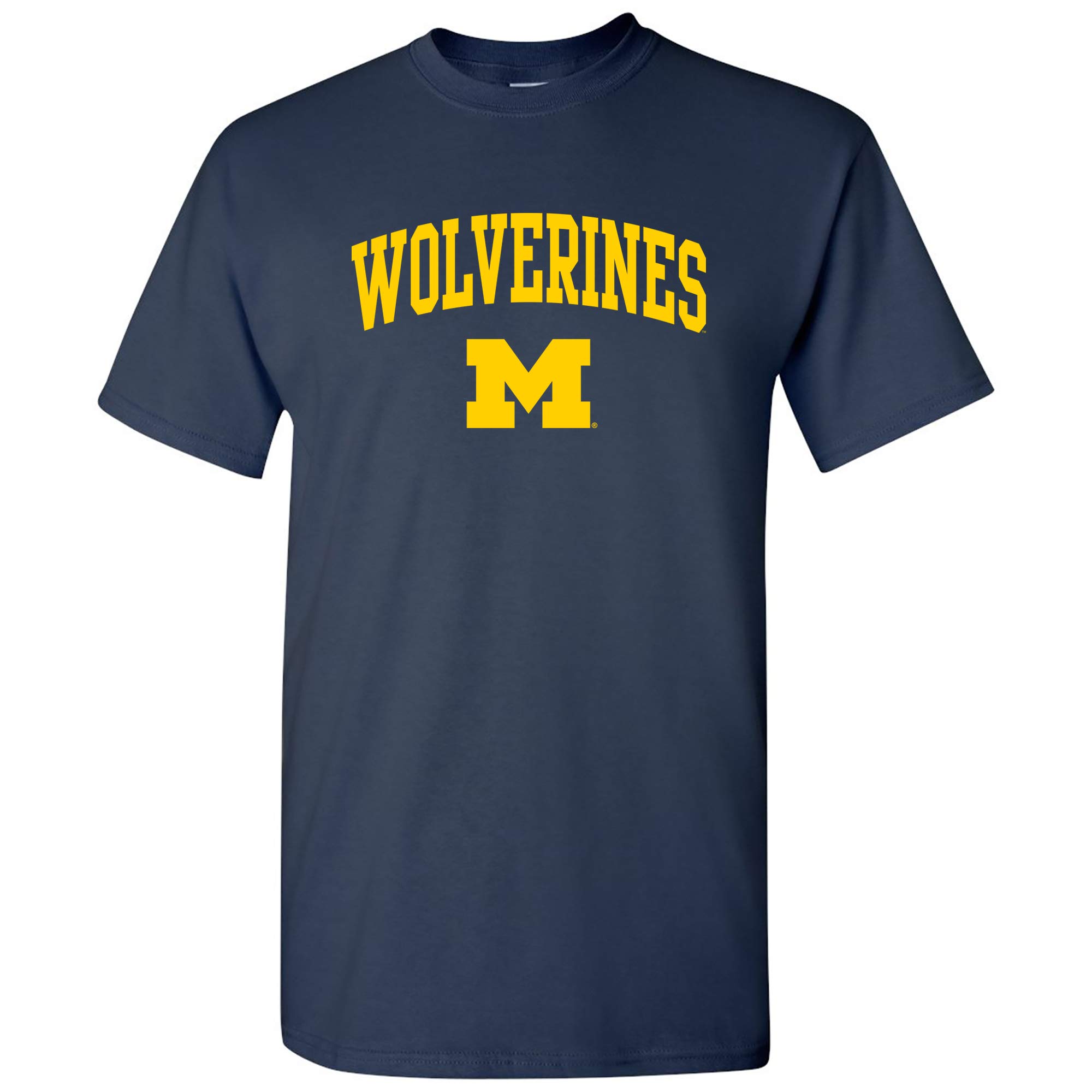 UGP Campus Apparel AS1208 - Michigan Wolverines Mascot Arch T-Shirt - X-Large - Navy