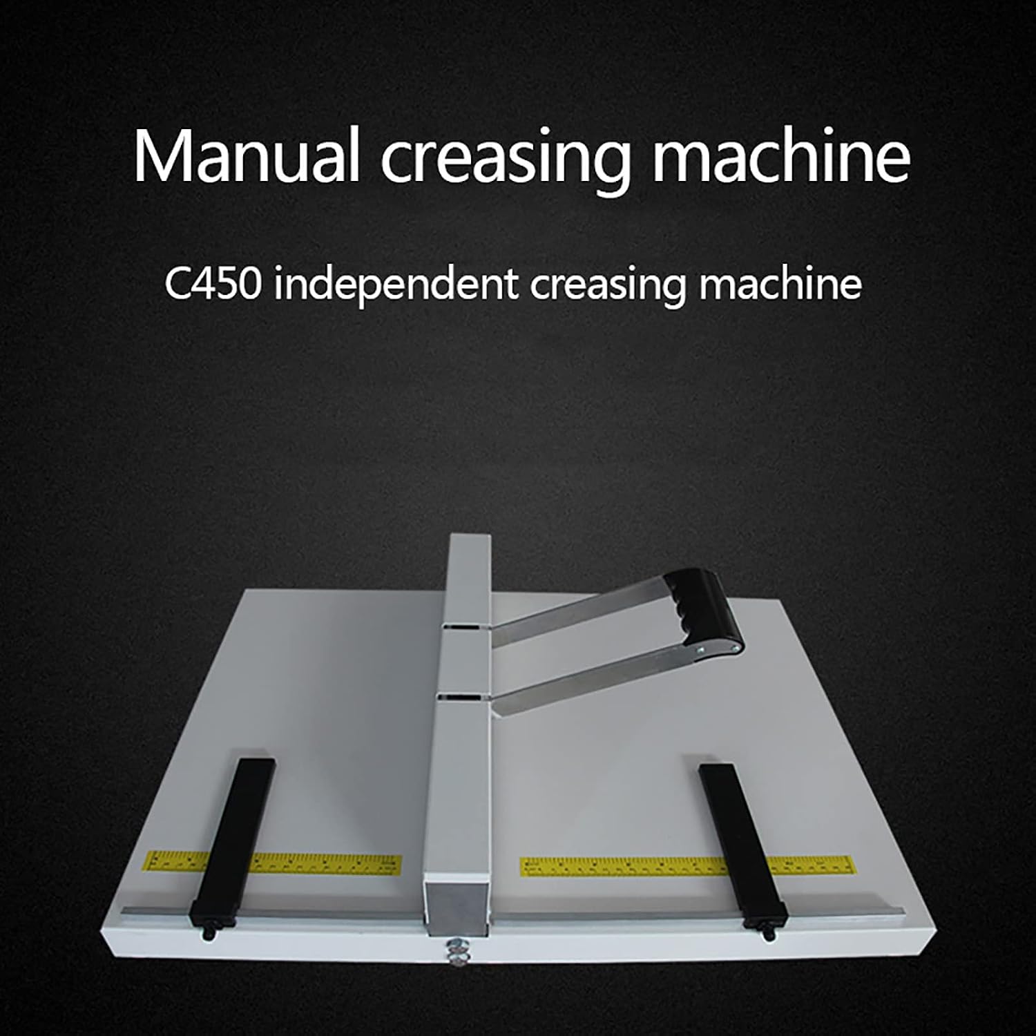 Manual Paper Creasing Machine Paper Creasing Machine Paper Folding Machine with Positioning Ruler, Suitable for Greeting Cards, booklets, Photo Paper