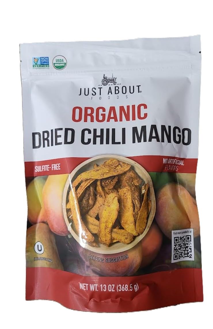 Organic dried chili mango