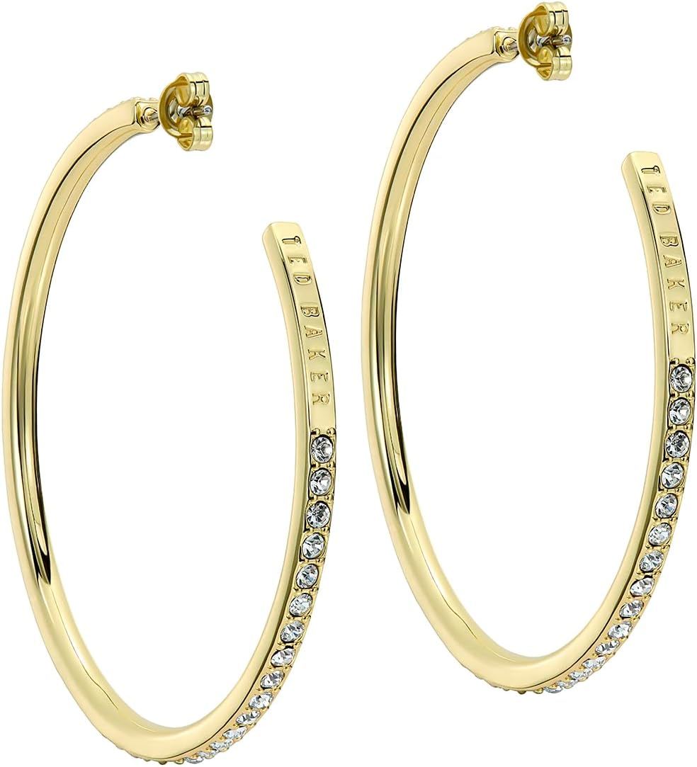 Ted Baker London Claire Large Crystal Hoop Earrings for Women - Image 3