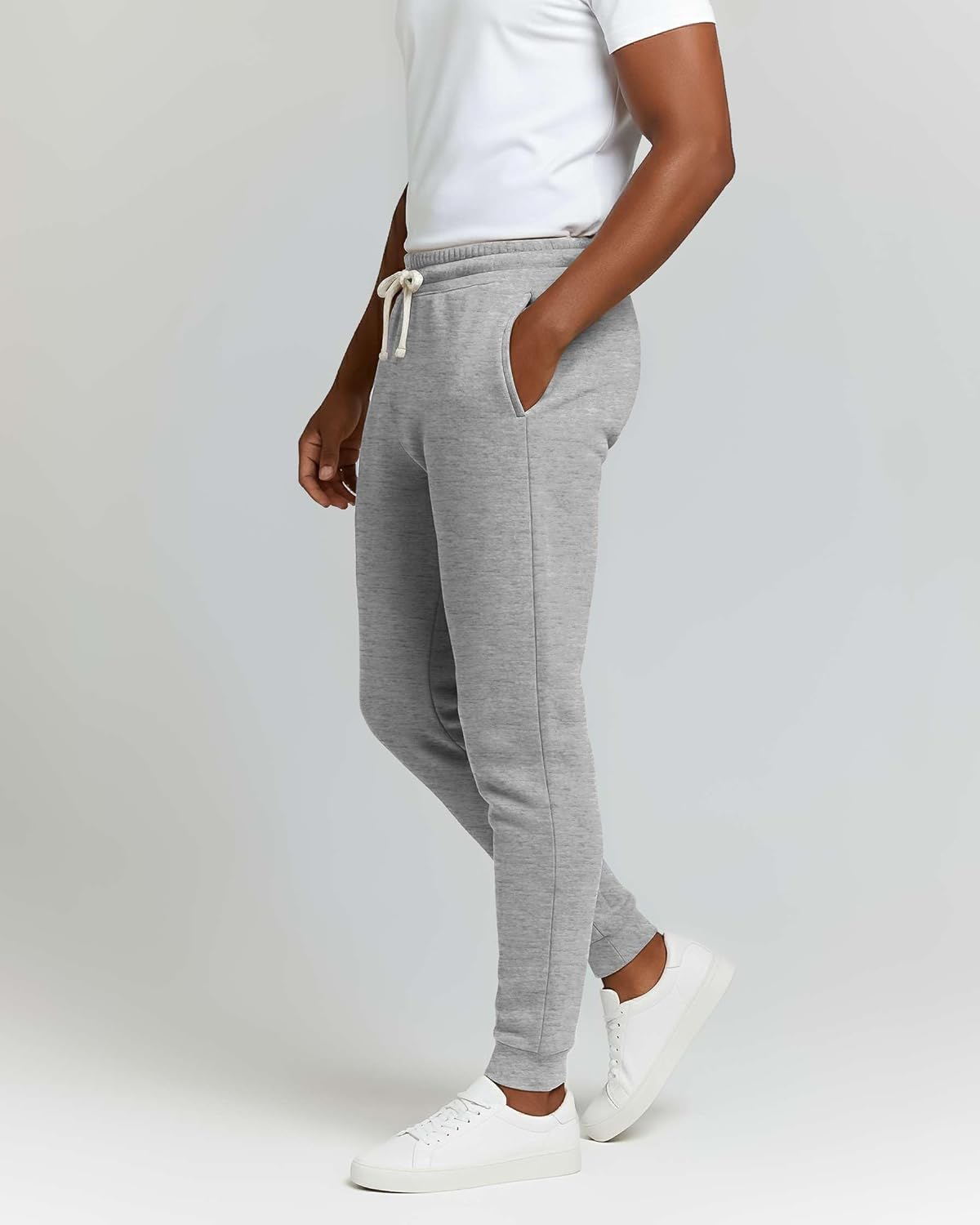 Real Essentials 3 Pack: Men's Cotton Fleece Jogger Sweatpants - Athletic Pants Bottoms with Pockets (Big & Tall Available) - Image 5