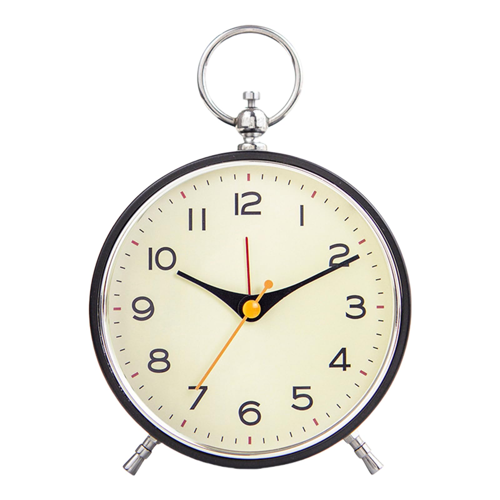 YROHGKPN Desk Clock Classical Loud Alarm with Snooze and Night Light for Hard of Hearing Metal Kids Bedroom