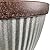 Southern Patio 15" Westlake Indoor/Outdoor Pleated Planter with Drainage Hole, Plug & Galvanized Finish, 19.56 qt. Capacity