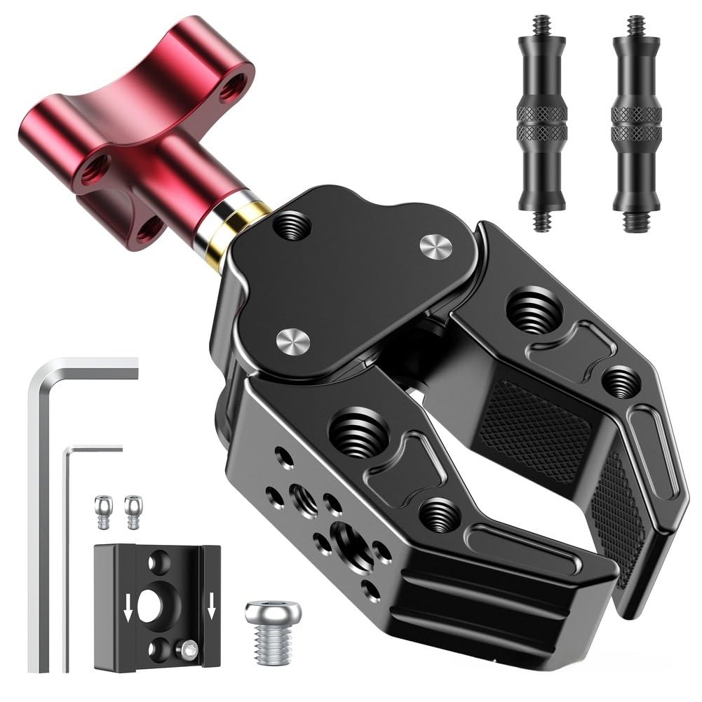 Support de serrage caméra d'action insta360 X4 Hero 13 clip réglable aluminium noir