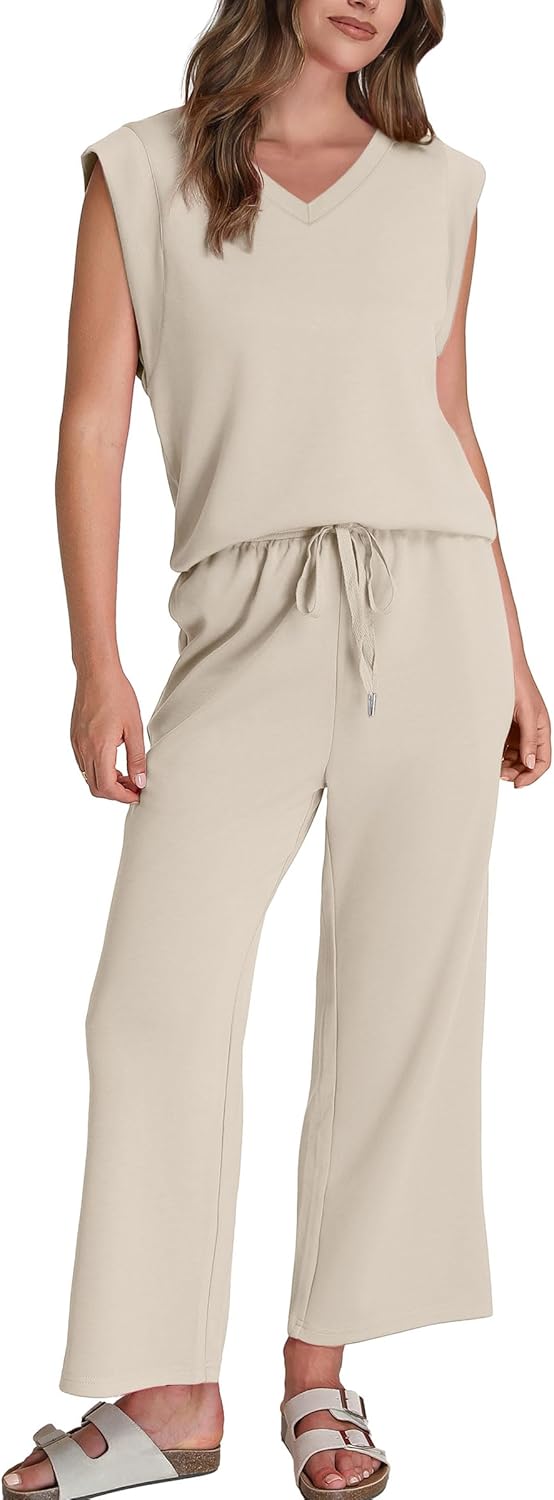 SAMPEEL Two Piece Sets for Women Summer Vacation Travel Outfits Business Casual Outfits Matching Sets Women Clothing - Image 2