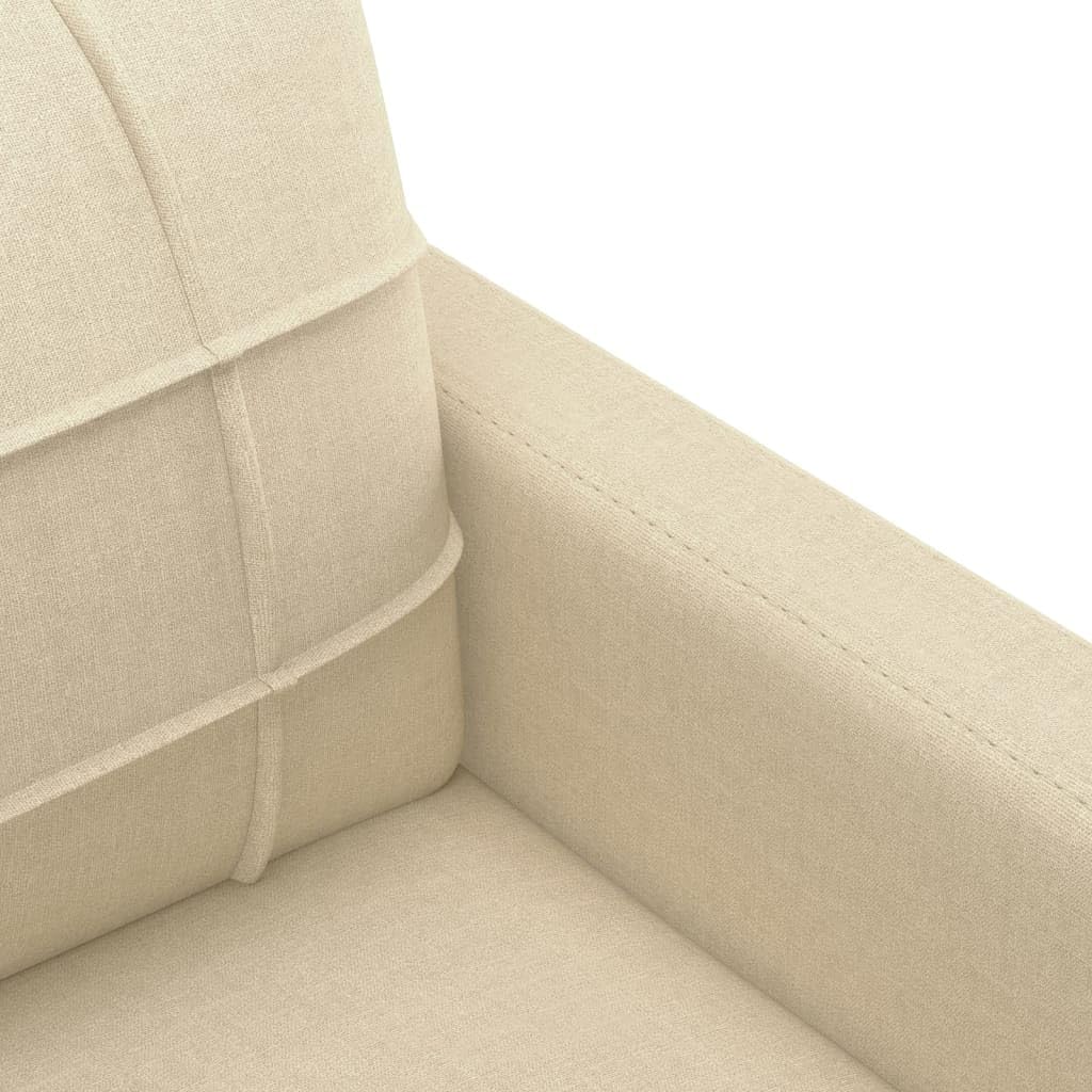 Juego de 4 sofás de color crema, 78 – 198 x 77 x 80 cm, poliéster transpirable con marco de madera contrachapada metálica, moderno, pequeño sofá para salón, balcón, dormitorio