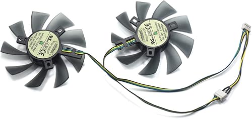 inrobert DIY dos rodamiento de bolas tarjeta gráfica ventilador de diámetro 40x 40x 1312foot Ventilador de refrigeración para MSI Gigabyte zafiro 1