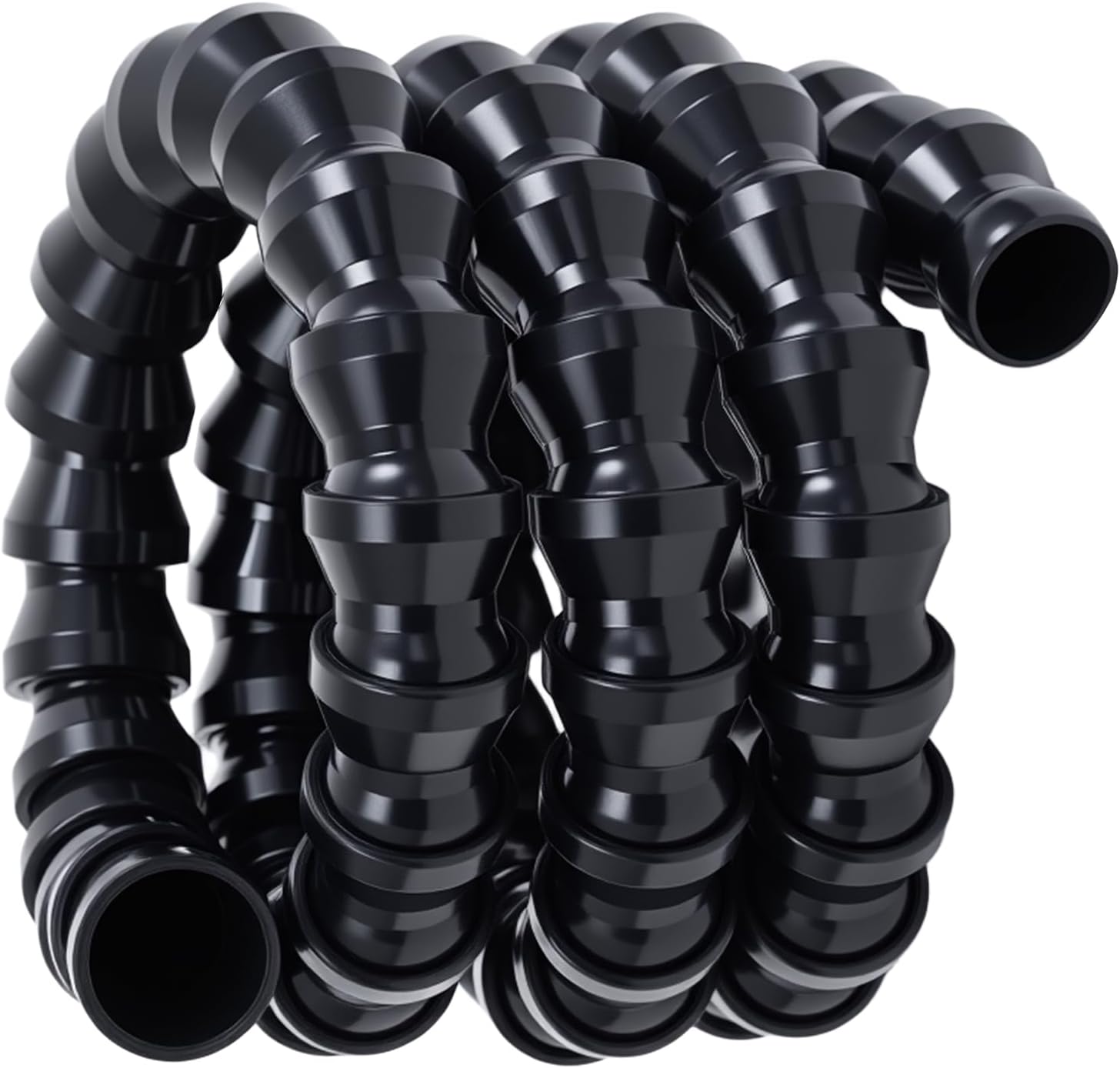 3/4" Aquarium Tubing Modular 5-Foot Coil Hose for Aquarium Fish Tank Conveying Coolant, Air Flow or Liquid