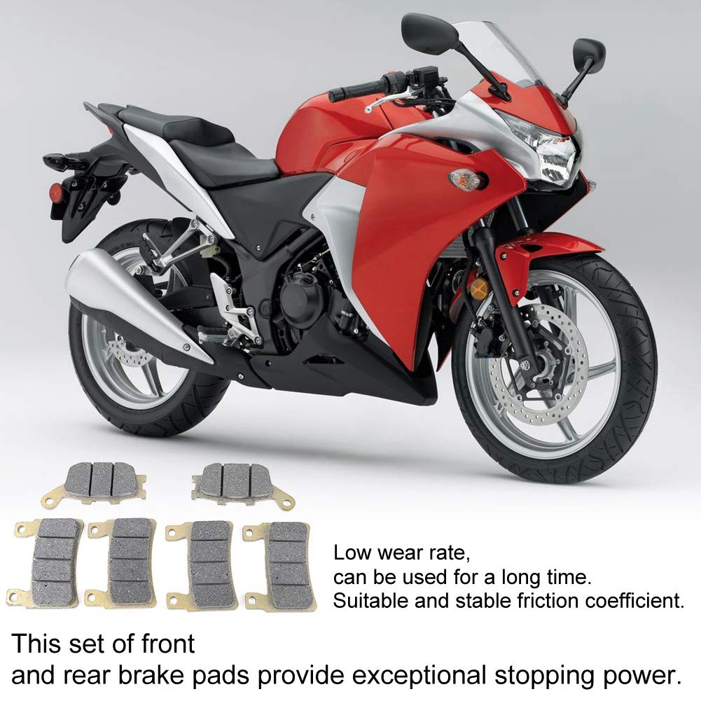 6 Pastiglie Freno A Disco Anteriore E Posteriore Per CBR 600 F4/F4I 1999-2004 - In Lega Di Alluminio