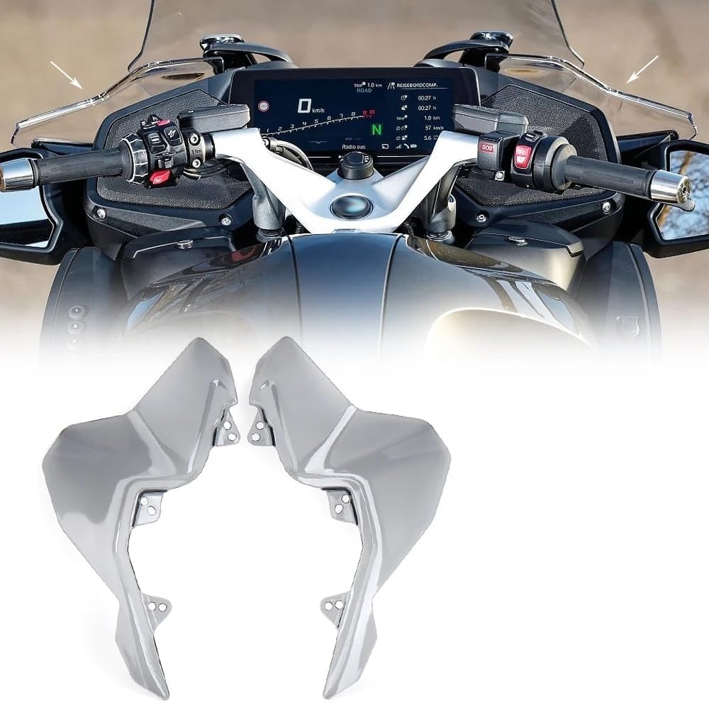 New 3 Colors Motorcycle Handlebar Front Side Wind Deflector Windshield for BMW R1250RT R1250 RT R 1250 RT r1250rt 2021 2022 2023 (Smoky)